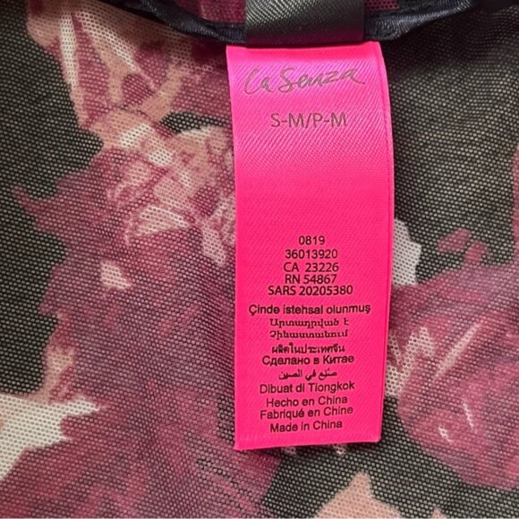 La Senza Sheer Roses Kimono Robe Dressing Gown Cover Up - Picture 8 of 11